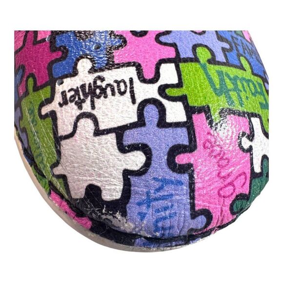 Alegria By PG Lite Womens Sneakers Size 40 9.5 Autism Essence Puzzle Print READ - Picture 7 of 12